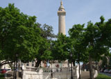 Baltimore's Washington Monument in Mt. Vernon neighborhood in Baltimore