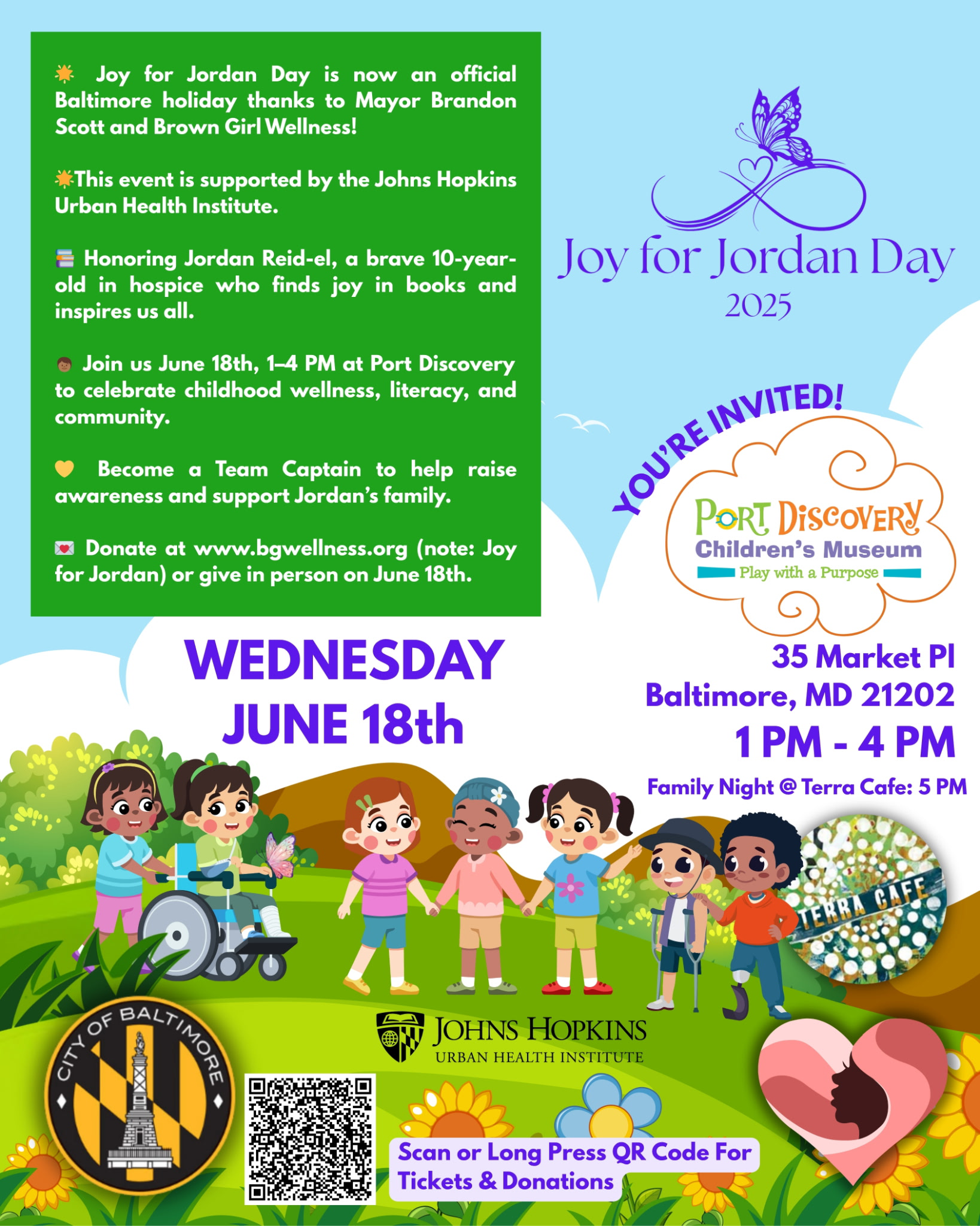 Joy for Jordan Day flyer. Joy for Jordan Day flyer.