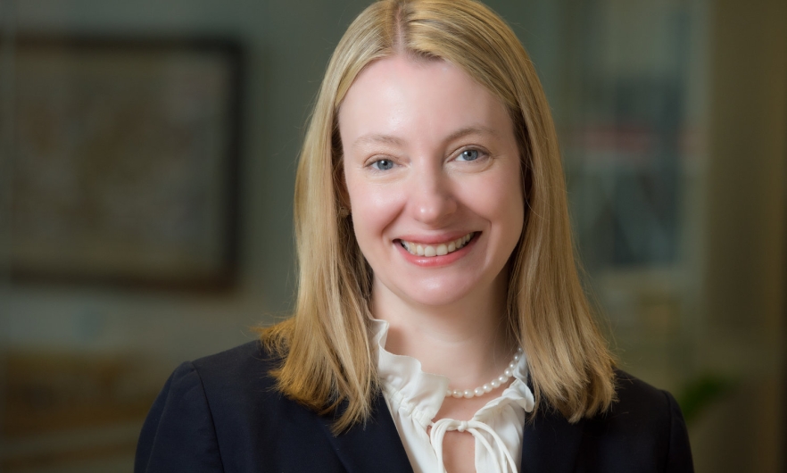 Head shot of blond woman