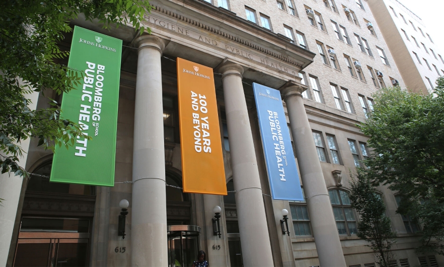 Photograph of the exterior of the Johns Hopkins Wolfe Street building.