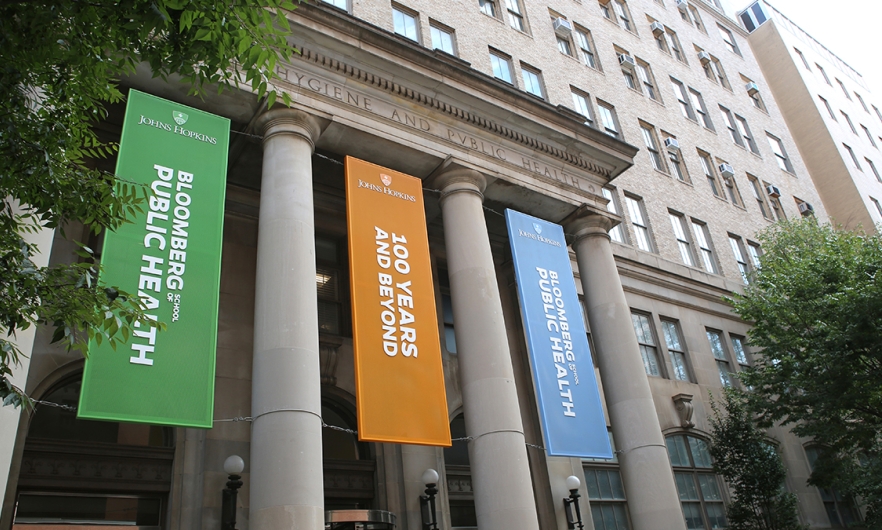 Bloomberg School of Public Health building exterior 