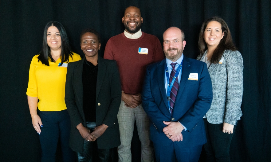 From left to right: Alex Solano-Umana, Randi Woods, Donald Eaddy, Jonathan Eldridge, Megan Wojtko