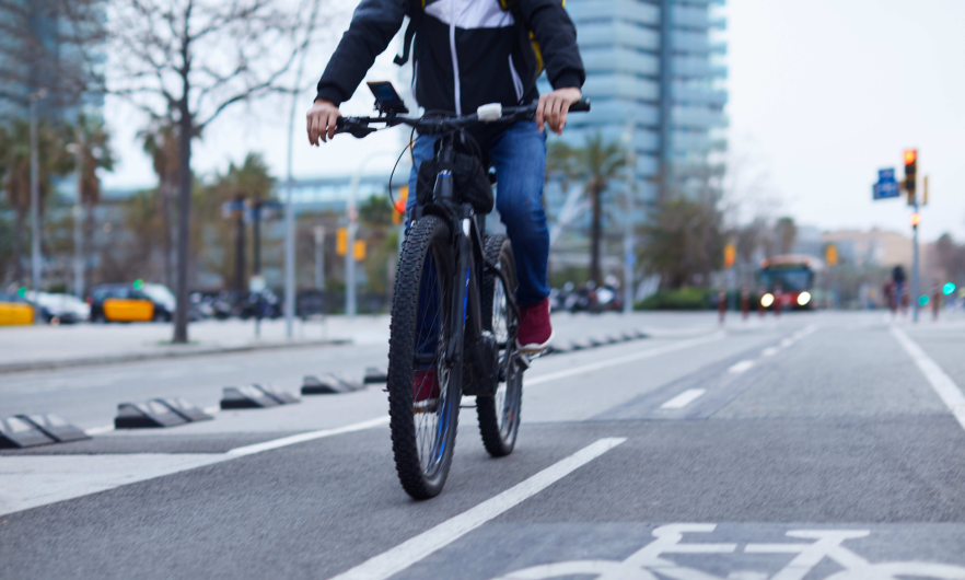 bike in bike lane