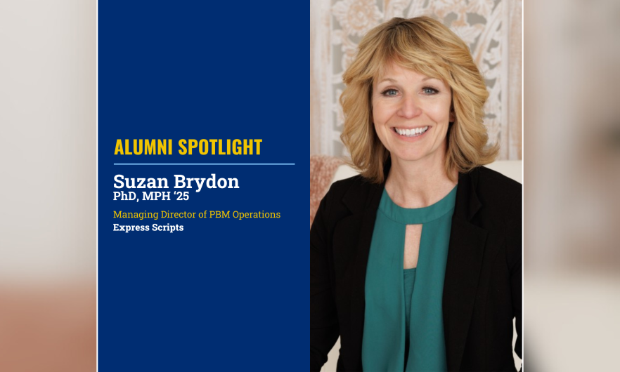 Suzan Brydon Image of Suzan Brydon smiling with identifying text