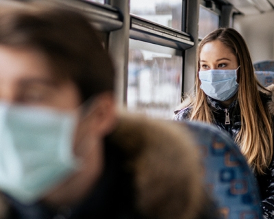 People wearing masks