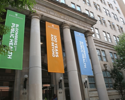 Photograph of the exterior of the Johns Hopkins Wolfe Street building.