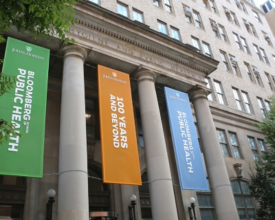 Bloomberg School of Public Health building exterior 