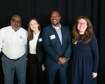 From left to right: Mr. Gregory Rogers, Dr. Samantha DeMarco, Mr. Keith Daye, Dr. Natalie Spicyn 