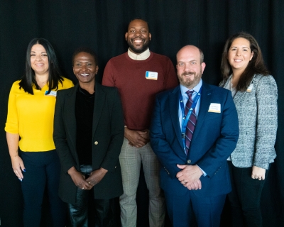 From left to right: Alex Solano-Umana, Randi Woods, Donald Eaddy, Jonathan Eldridge, Megan Wojtko