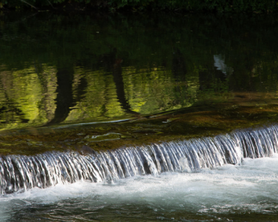 waterfall at herring run park baltimore