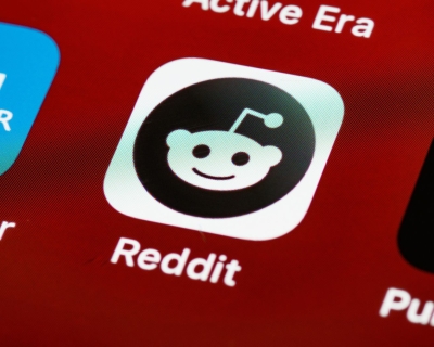 The social media app Reddit on a smartphone screen