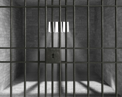 An empty prison cell