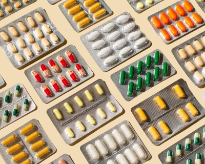 Blister packs of different medications