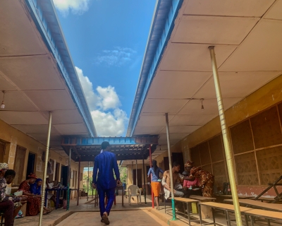 A view of the inside of Alegongo Primary Health Centre. 