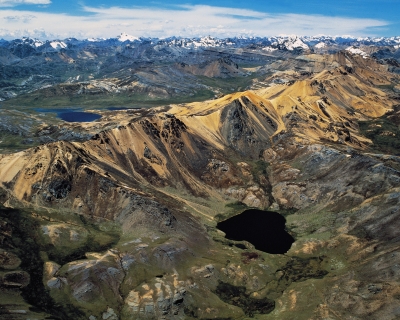 The Andes mountain range between Lima and Cerro de Pasco east of Canta.