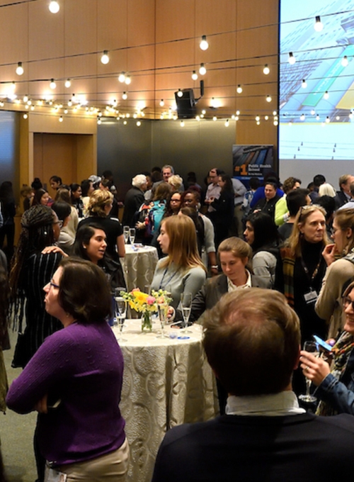 Gathering in Feinstone Hall for #1 school ranking release