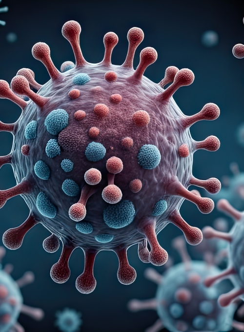 Measles Viral Particle 