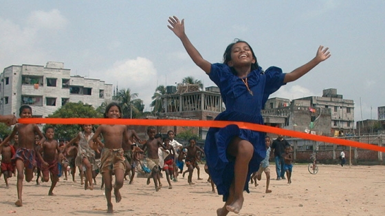 kids having fun on sand