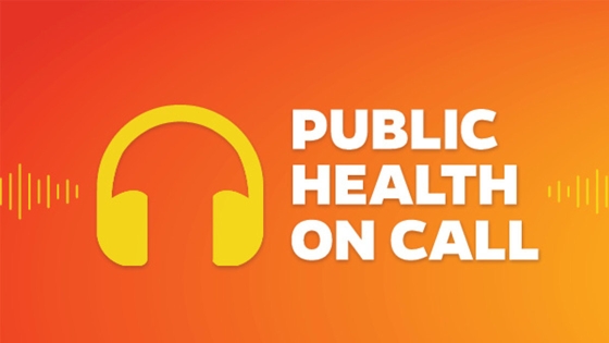 Public Health On Call with headphones logo