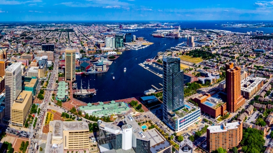 Baltimore Arial shot by Getty Images/Vito Palmisano