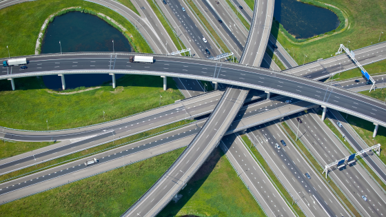 multiple overlapping roads