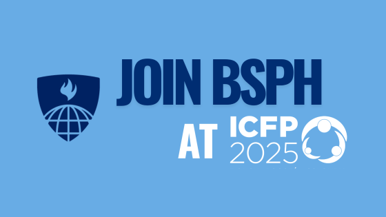 bsph-icfp-alumni-reception Join BSPH at ICFP 2025, with the BSPH shield and ICFP 2025 logo