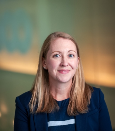 head shot of a blond woman