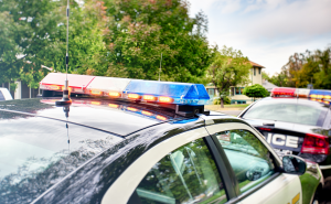 photo of two police cars 