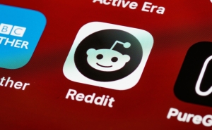 The social media app Reddit on a smartphone screen