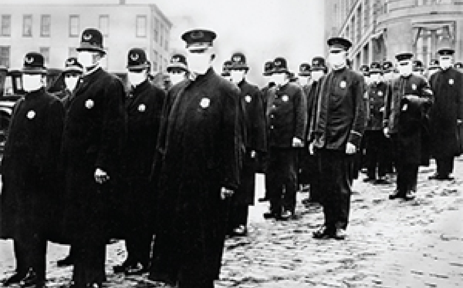 Then: Influenza - 1918 Seattle Police