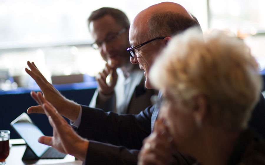 People in HAB meeting.