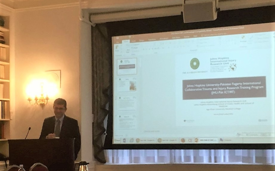 Dr. Razzak presents at a Fogarty Meeting