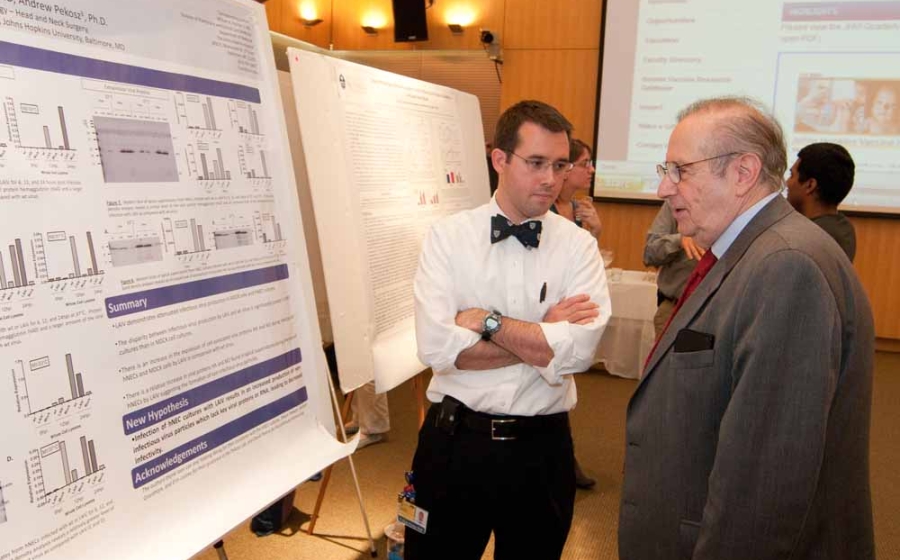 Photo of William Fischer, School of Medicine Fellow, and Dr. Plotkin