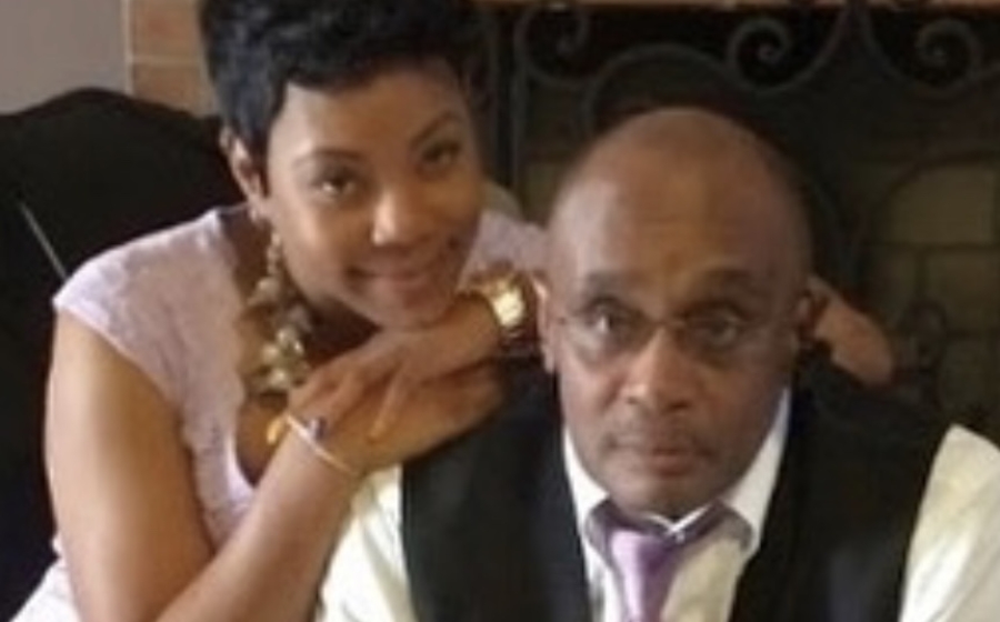 Donna Bruce with her father.