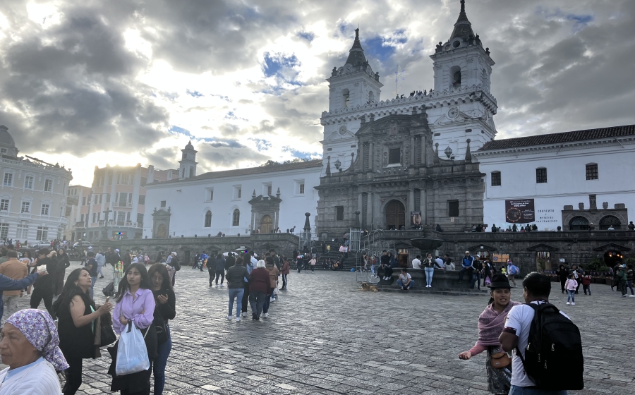 The historic town center of Quito, Ecuador 