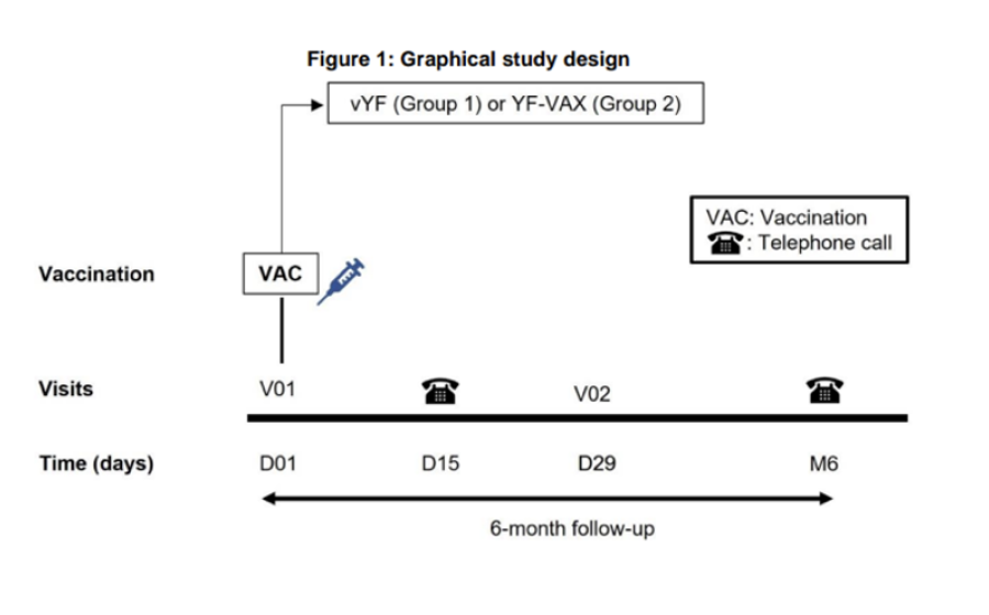Visit Schedule for Yellow Fever Study (CIR377)