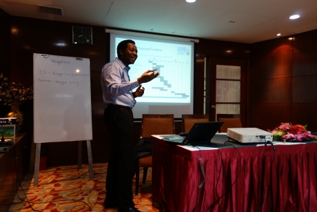 Dr. Kunle Alonge leads data collection workshop