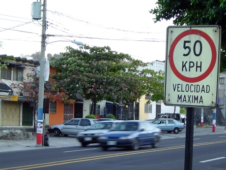 road speed sign