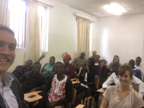 Dr. Hyder at the University Teaching Hospital of Kigali