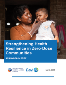 Thumbnail of advocacy brief about health resilience