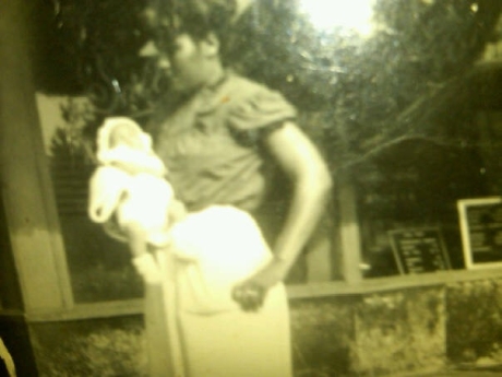 Agzja with her Grandmother