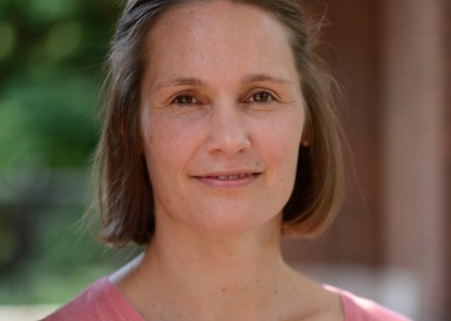 Sarah Preheim close up of woman smiling standing outdoors