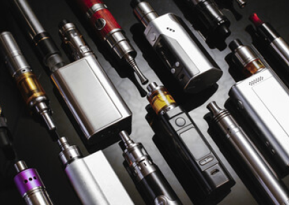 A collection of vaping devices