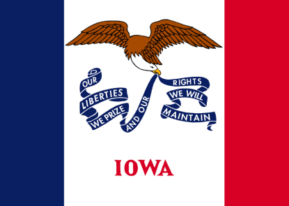 Iowa state flag