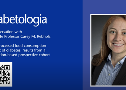 Diabetologia graphic for interview with Dr. Casey Rebholz.