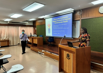 Dr. Yvonne Commodore-Mensah leads workshops on grant writing and crafting NIH biosketches in Thailand.